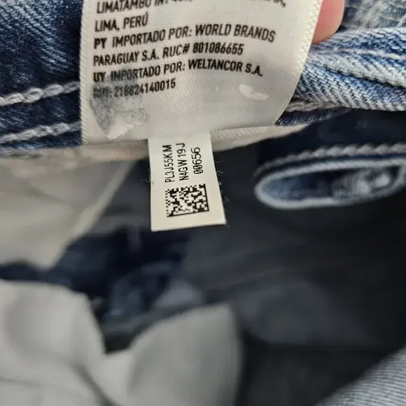 American Eagle Jeans Mens 30X28 (Tag 30X32) Blue Carpenter Double Knee Skater - Picture 6 of 13